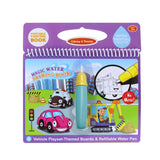 8 Types Magic Water Drawing Doodle Book & Magic Pen Coloring Painting Drawing Board Early Educational Toys Birthday Gift for Kid