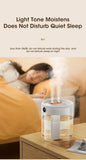 2L Air Humidifier Large Capacity With LCD Humidity Display Night Light Double Nozzle Aroma Essential Oil Diffuser For Home Offic