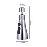 Universal 360° Rotate Kitchen Faucet Extender Aerator Plastic Splash Filter Kitchen Washbasin Faucet Bubbler Nozzle Aerator