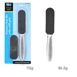 1pc Stainless Steel Double Side Foot File 10pcs Sanding Papers Rasping Callus Dead Skin Remover Pedicure Feet Care Tool