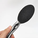 1pc Stainless Steel Double Side Foot File 10pcs Sanding Papers Rasping Callus Dead Skin Remover Pedicure Feet Care Tool